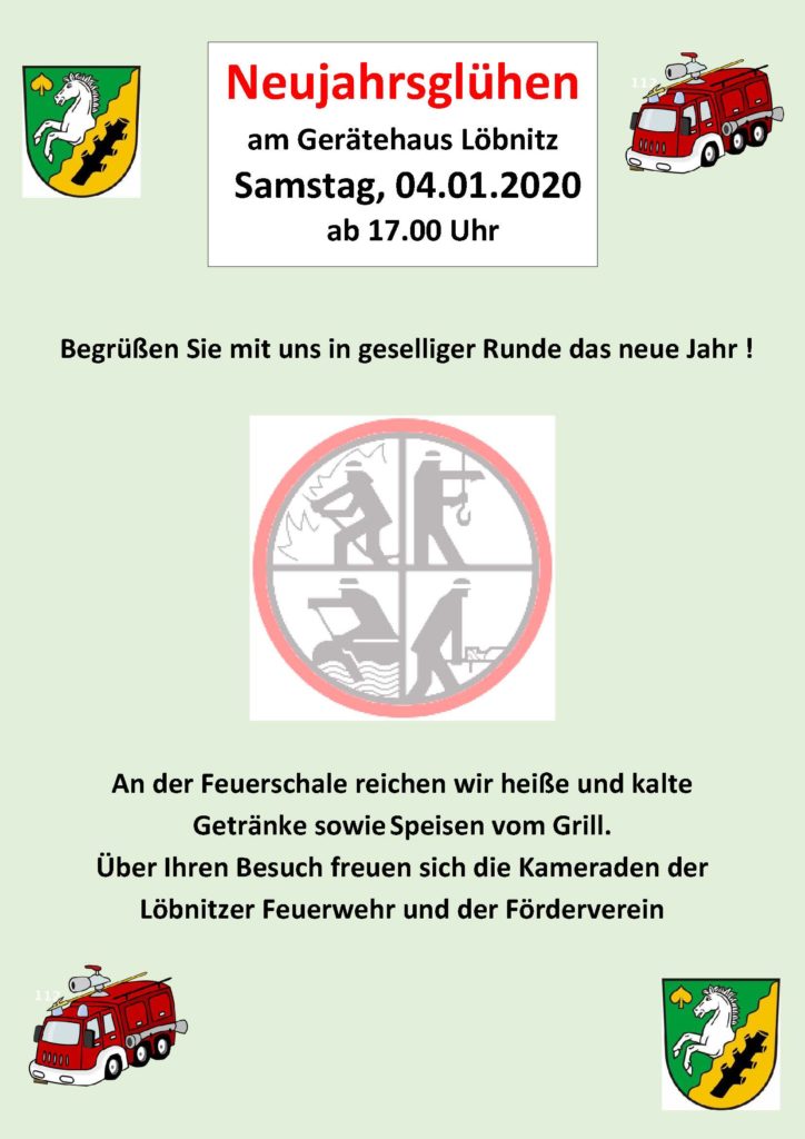 Ffw Löbnitz Neujahrsglühen Am 04.01.2020