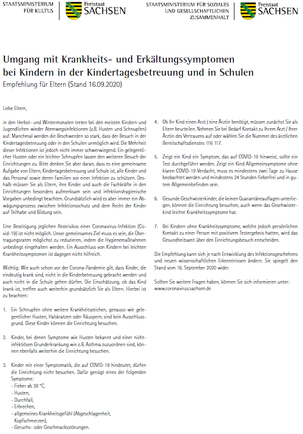 Corona Hinweise Kita Schule Hort 2020 09 18 Seite 2