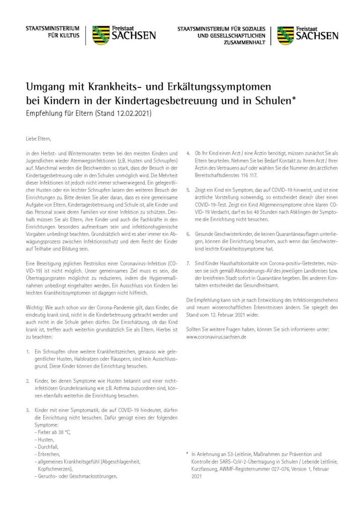 2021 02 12 Kultus Empfehlung Krankheitsanzeichen Seite 2