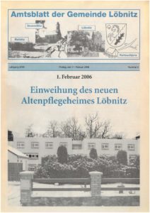 2006 02 17 Loebnitz Ausgabe 2 Titelseite