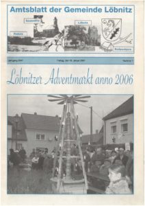 2007 01 19 Loebnitz Ausgabe 1 Titelseite