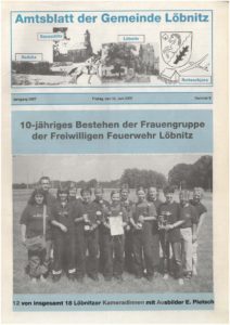2007 06 15 Loebnitz Ausgabe 6 Titelseite