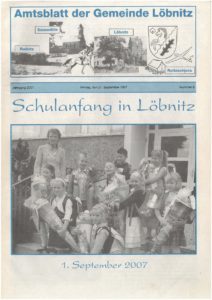 2007 09 21 Loebnitz Ausgabe 8 Titelseite