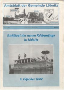 2007 10 19 Loebnitz Ausgabe 9 Titelseite