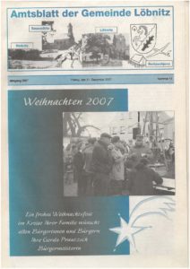 2007 12 21 Loebnitz Ausgabe 11 Titelseite