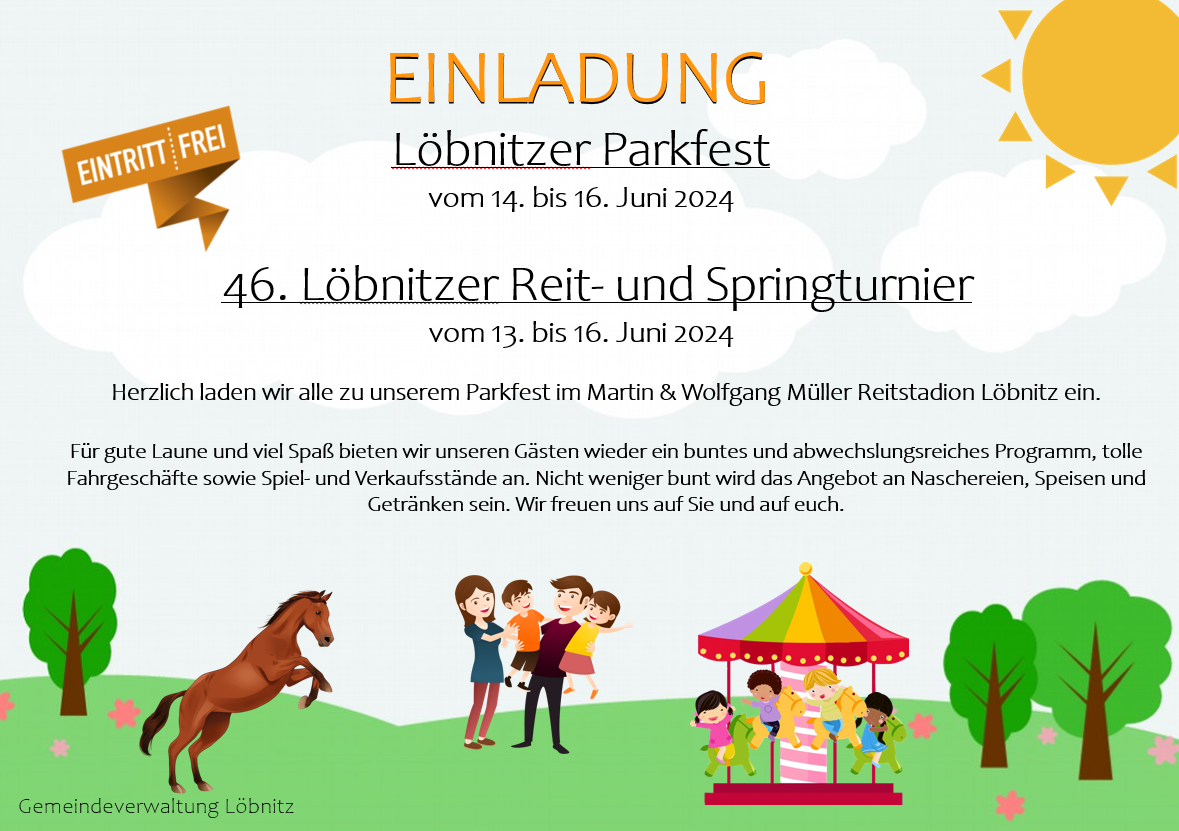 46. Löbnitzer Reit und Springturnier 2024 / Parkfest Löbnitz