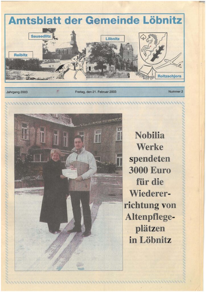 2003 02 21 Loebnitz Ausgabe 2 Titelseite