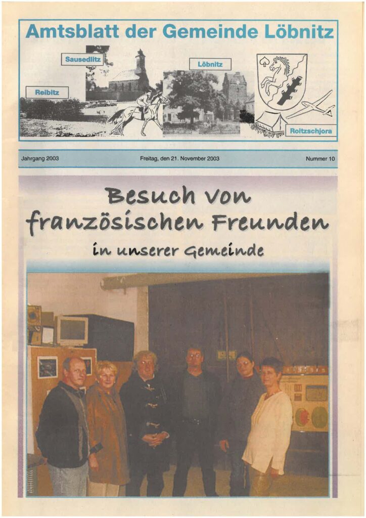 2003 11 21 Loebnitz Ausgabe 10 Titelseite