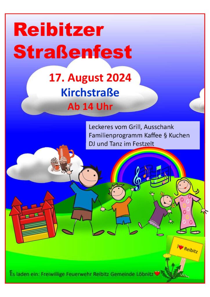 2024 08 17 Plakat Strassenfest Reibitz 2024