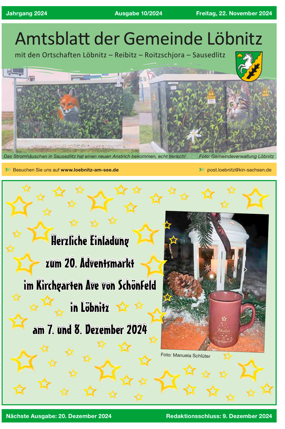 2023 11 24 Amtsblatt Gemeinde Loebnitz Nr.10 2023