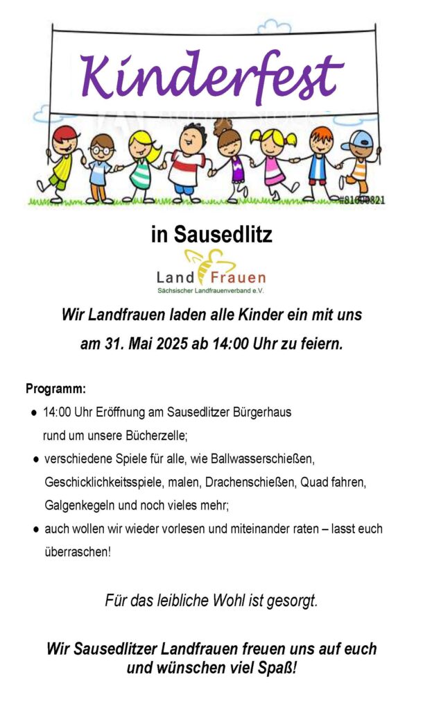 2025 05 31 Landfrauen Sausedlitz Kinderfest 2025 Neu