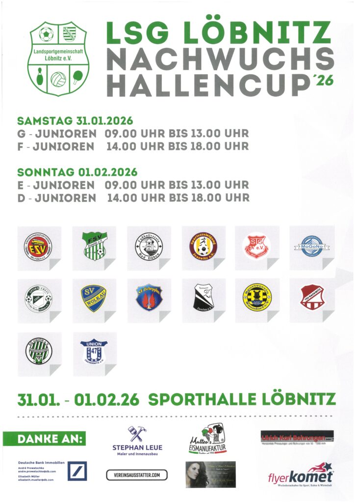 2026 01 31 Lsg Loebnitz Nachwuchs Hallencup 2026