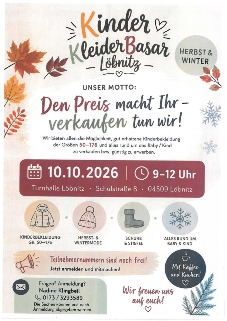 2026 10 10 Kinderkleiderbasar