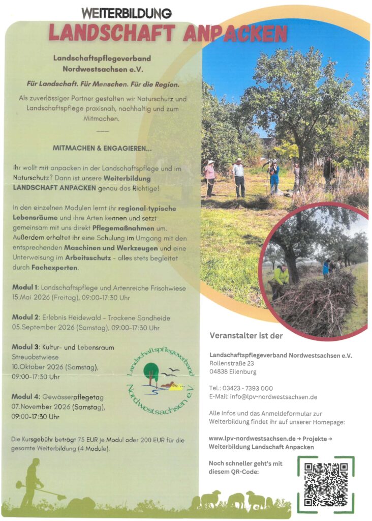 2026 02 17 Landschaftspflegeverband Nordsachsen Schulungsreihe Landschaft Anpacken