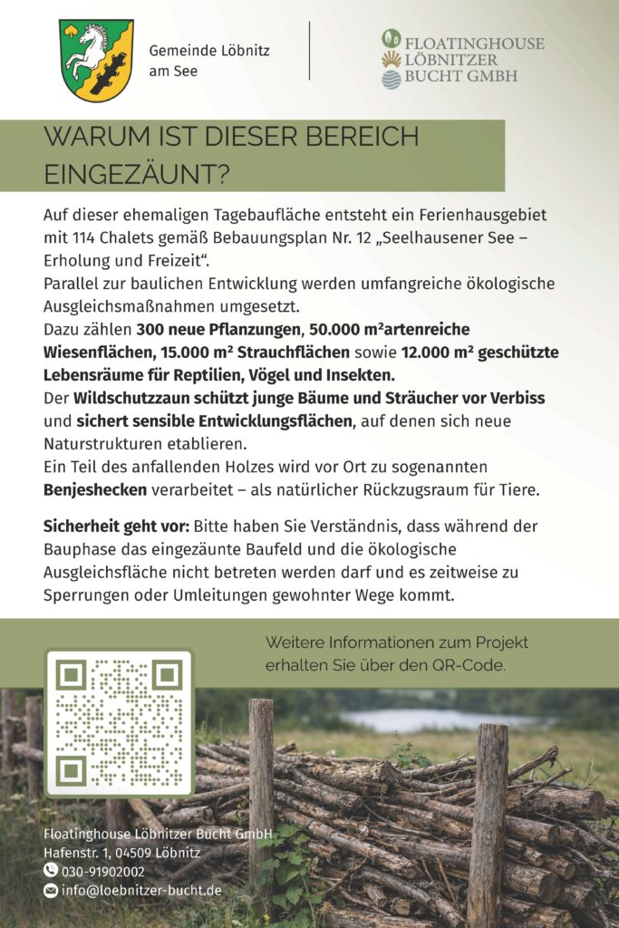 Floatinghouse Löbnitzer Bucht Gmbh Kleine Bauschilder Löbnitz 3 Druck